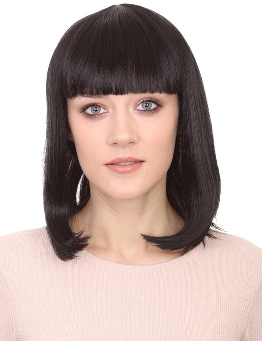 Wigs2you ハロウィン パーティー プレミアム レディース H-657 ブラック ボブ ウィッグ