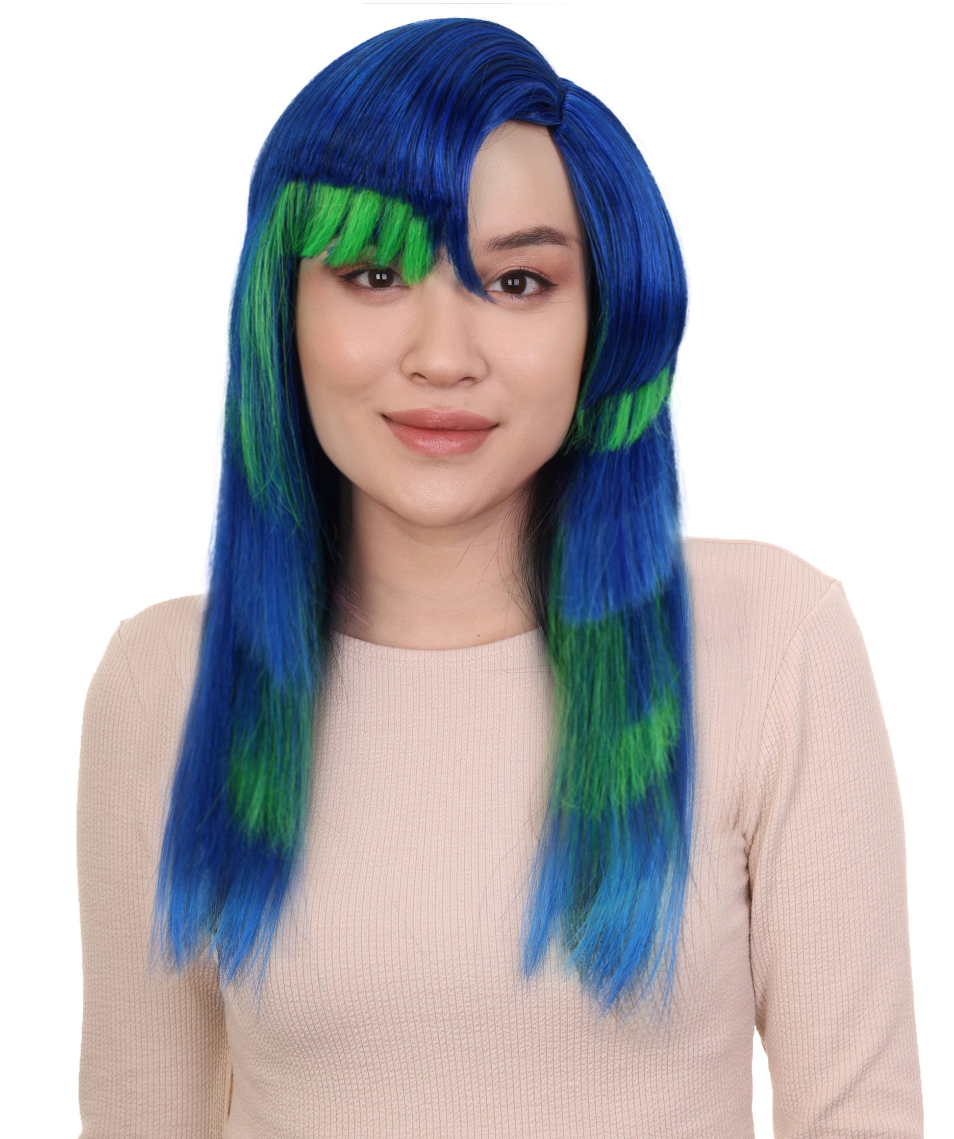 レディース h-5967 レースウィッグ 合成繊維 キャップレスキャップ ハロウィンにぴったり