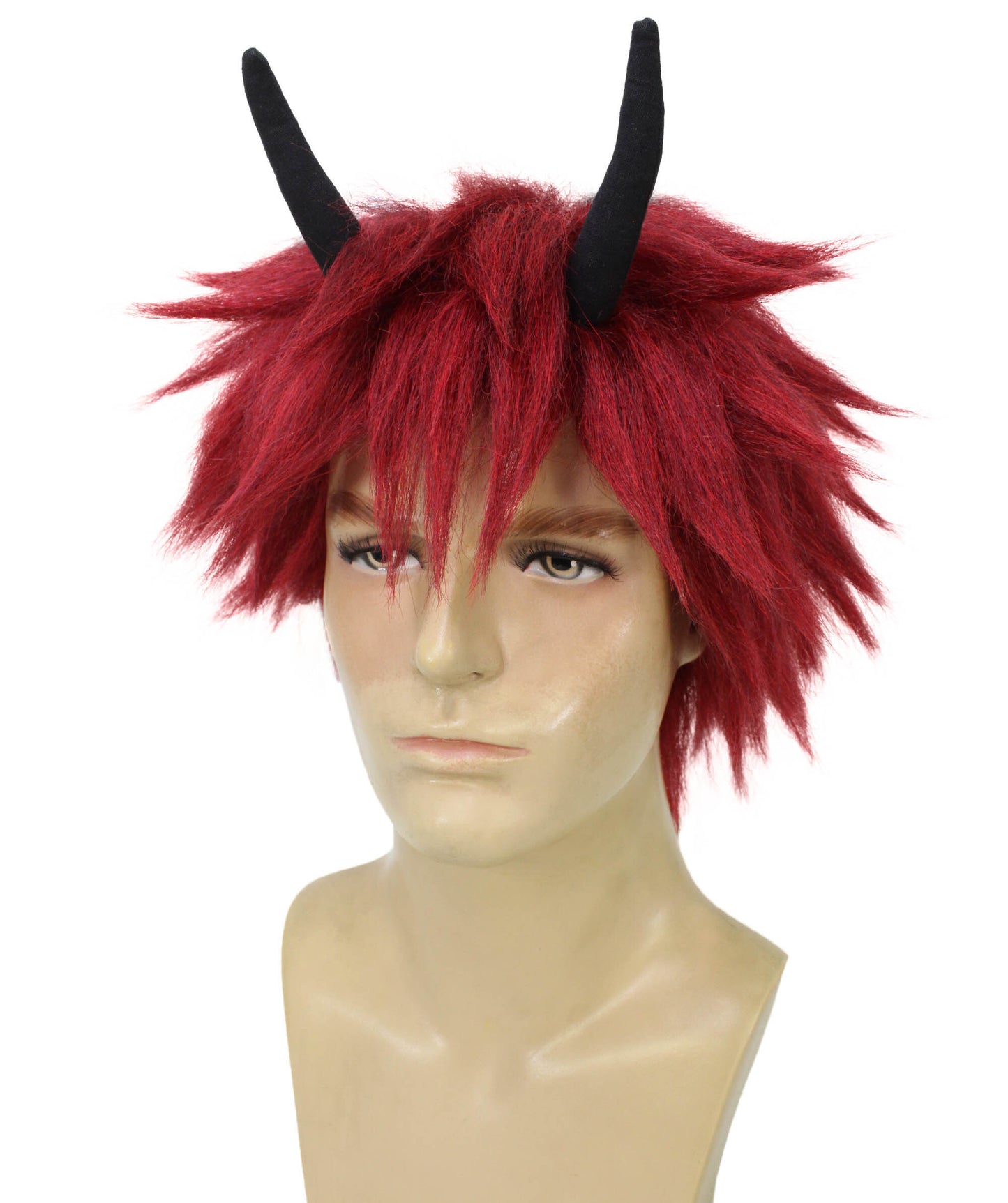 メンズ H-6096 日本剣士キャラクター アニメ コスプレウィッグ ハロウィンやコスプレに最適 難燃性合成繊維
