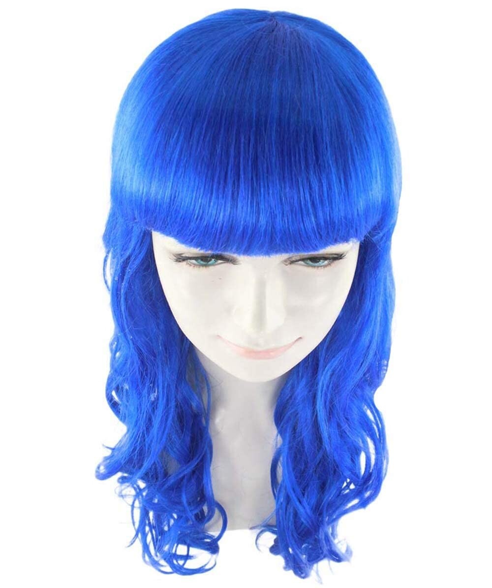 Wigs2you ハロウィン パーティー プレミアム H-820 バットマン 女性ジョーカー ウィッグ ダークブルー色