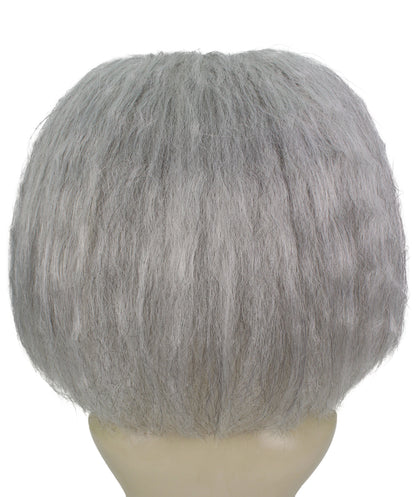 女性用 H-5990 グレー ファッション クリエイティブ ウィッグ コスプレに最適 キャップレス キャップ 合成繊維