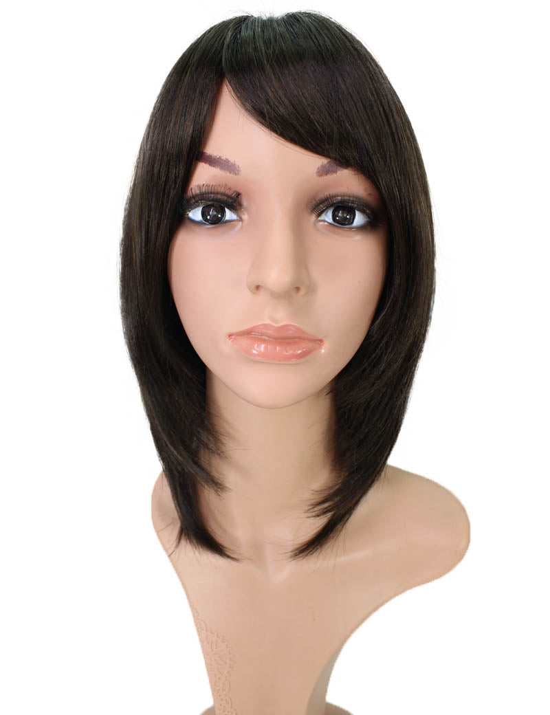 ミディアムウィッグ | イイ女の雰囲気のあるフェミニンMAXの一品 | 美人髪に拘る方におススメ | ウィッグネット付き W-213