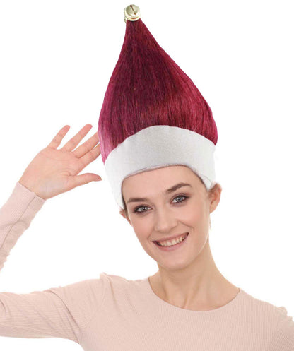 レディース レッド エルフ ウィッグ 1 H-3547 クリスマスウィッグ プレミアム 通気性の良い キャップレスキャップ