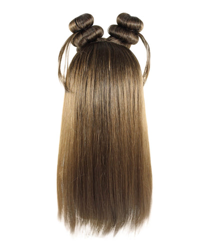 Wigs2you ハロウィン パーティー プレミアム レディース H-1221 快適なフィット感のブラウン アジアン プリンセス ウィッグ