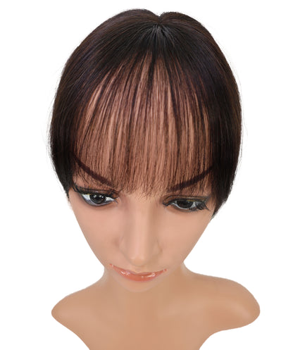 Wigs2you HTHTP-033 Wigs2you. com 女性用100％人毛前髪ウィッグ – ナチュラルショートトップカバー 8インチ軽量ヘアピース