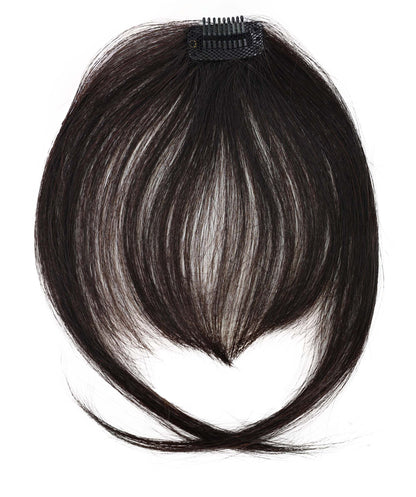 Wigs2you W-8477 女性用100％人毛前髪ウィッグ – ナチュラルフリンジヘアピース 8インチ – 軽量クリップイン部分ウィッグ