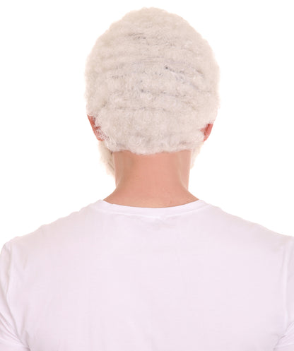 Uncle Drew White Wig with Full Beard Set H-4817 White TV/Movie Wigs Premium Breathable Capless Cap