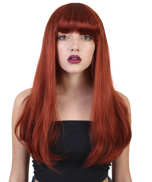 Wigs2you ハロウィン パーティー プレミアム レディース H-666 ロング オーバーン ボブ ウィッグ