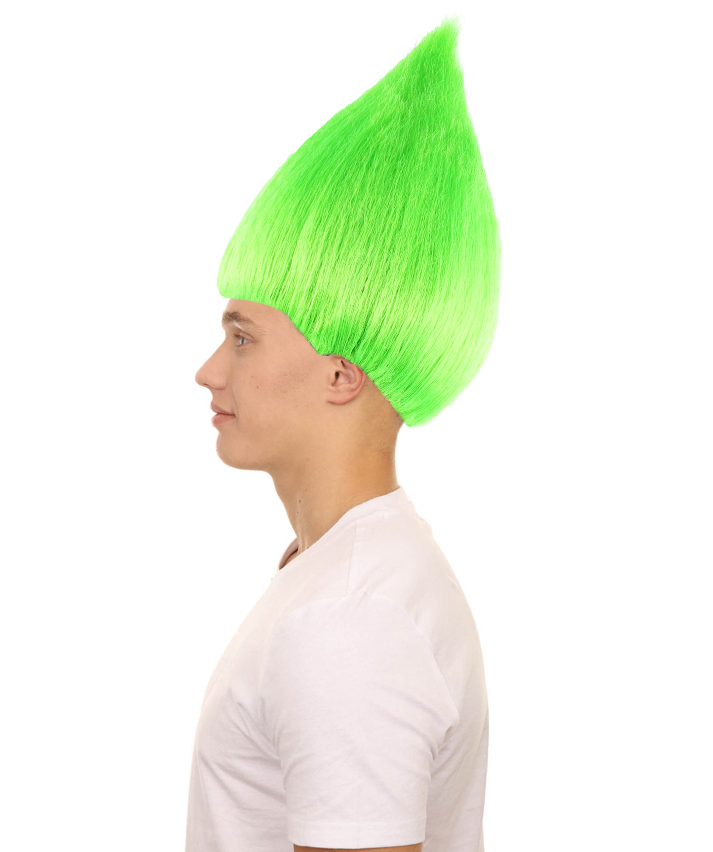 Wigs2you ハロウィン パーティー プレミアム メンズ H-622 トロールズ ウィッグ ネオングリーン