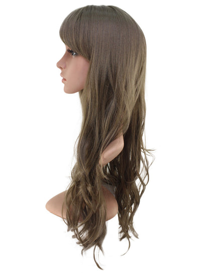 耐熱商品 ロングウィッグ ナチュラルウェーブで女の子らしいスタイルに 74cmで超ロング！ ウィッグネット付き W-519