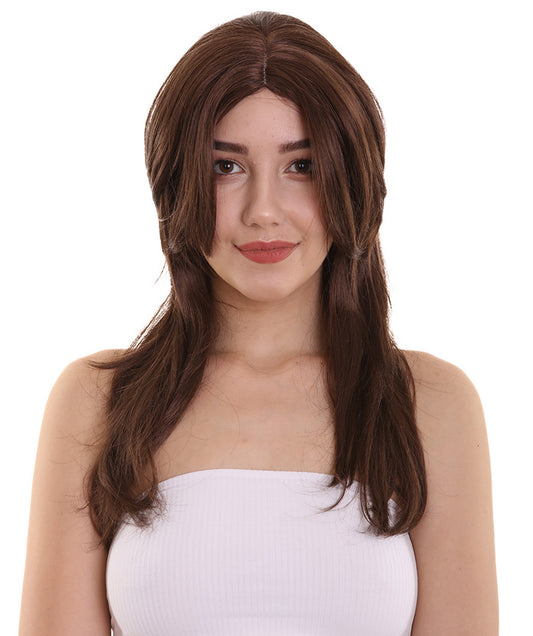 Wigs2you ハロウィンパーティープレミアム H-957 3レイヤーのパーティーガールウィッグ ブラウン色
