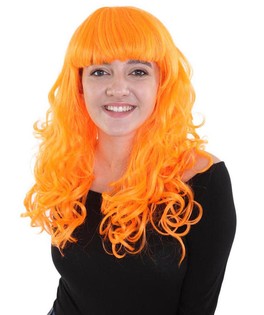 Wigs2you ハロウィンパーティープレミアム H-814 バットマン 女性ジョーカーウィッグ パンプキンオレンジ色