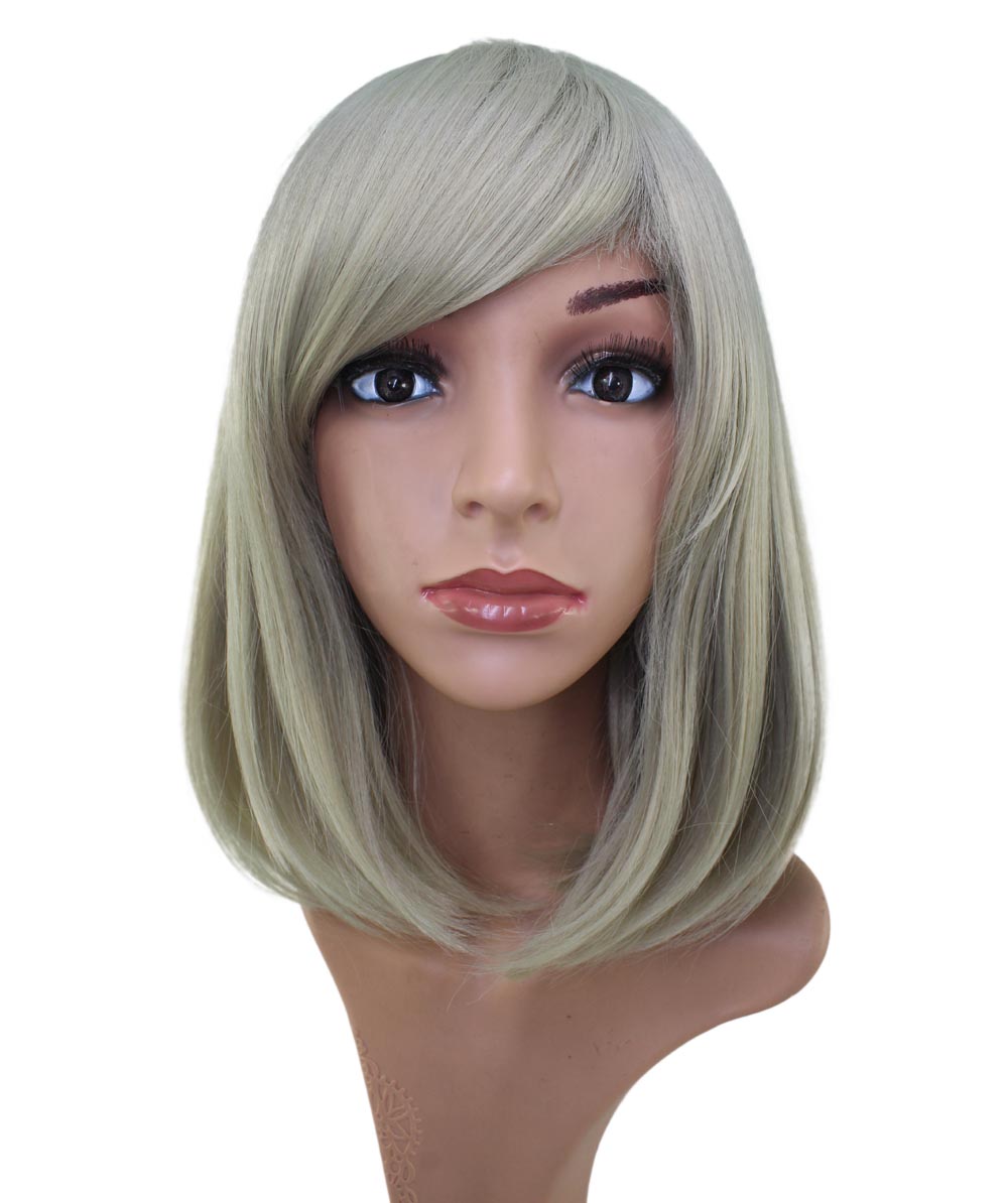 Wigs2You ミディアムストレートウィッグ サイドバング付き フルウィッグ 耐熱ファイバー製 コスプレ・イベント用 - サンディブラウン C-069