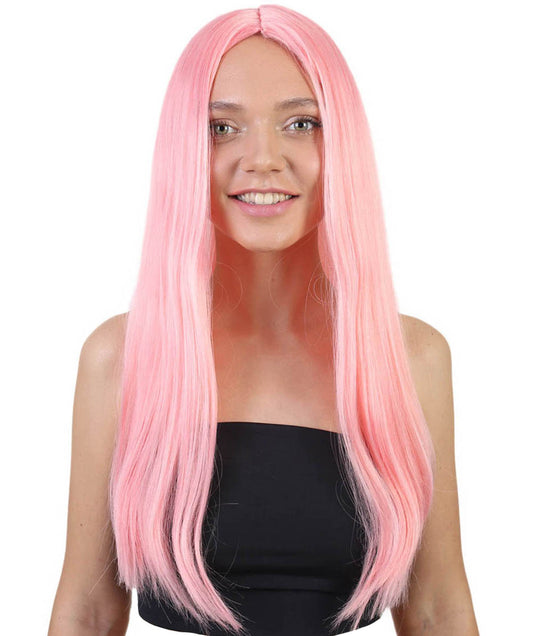 Wigs2you ハロウィンパーティープレミアム H-879 悪の花嫁 II 女性用ウィッグ ピーチ色