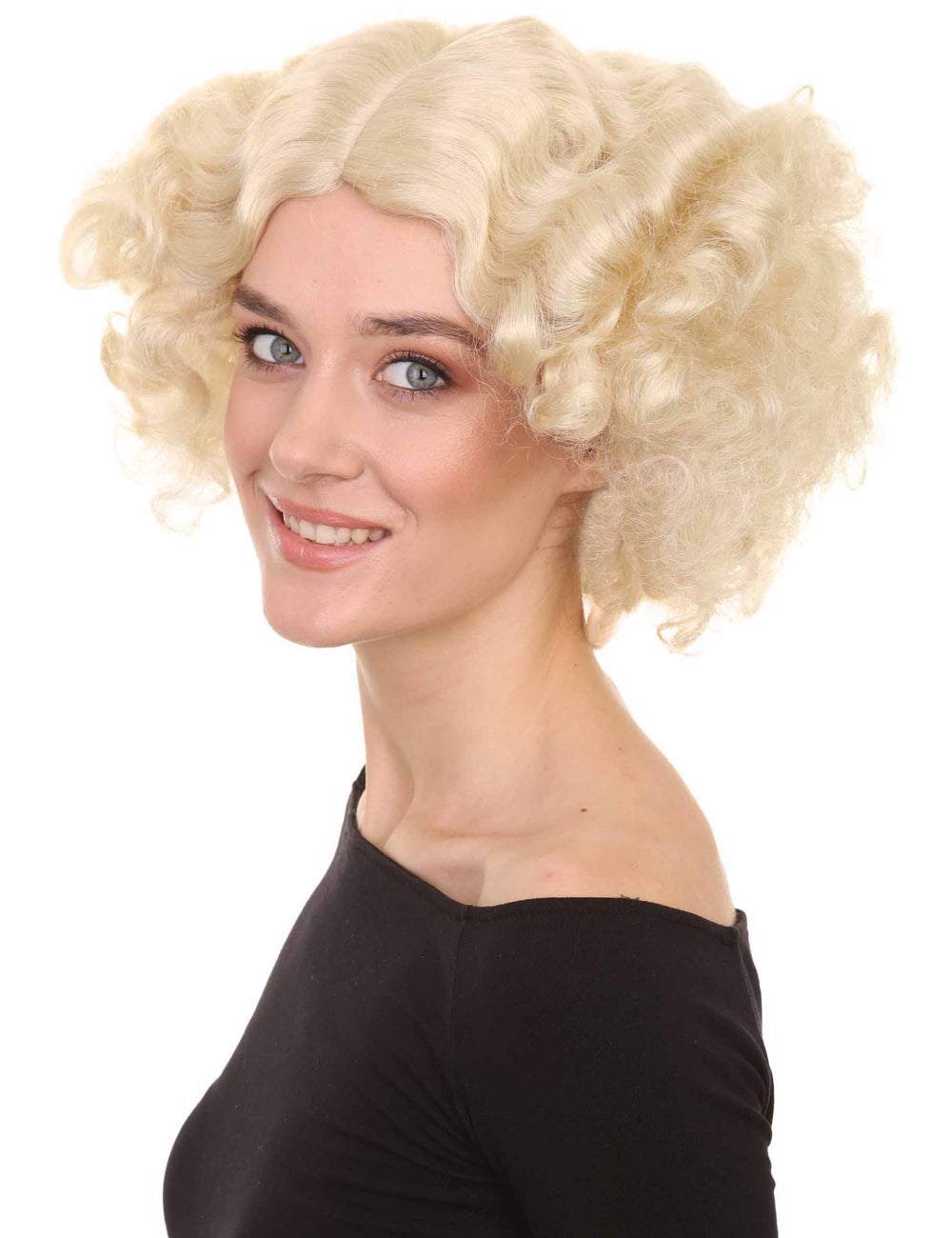 女優セクシーな女性かつら 歴史的人物コスプレ・ハロウィンかつら 割増空気を通すCaplessなキャップH-310。