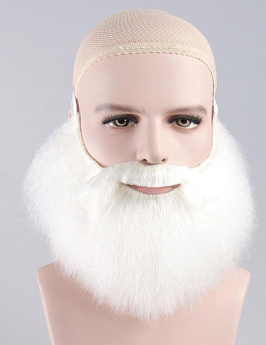 ホワイトメリークリスマスサンタのひげセットと口ひげ、Santa-012