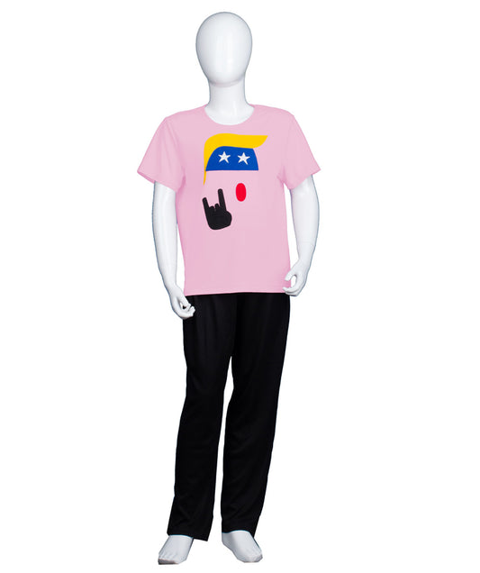 子供用 JCO-177(Kids)_5 プレジデント ロゴ Tシャツ ピンク コスプレ コスチューム
