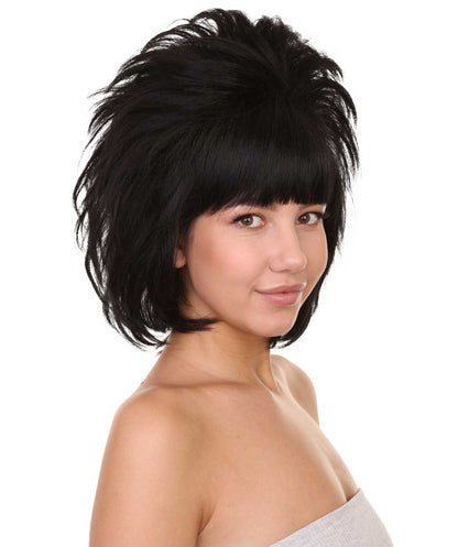 プレミアムハロウィンパーティー H-5372 女性用 ウルトラミニバンカレンマムウィッグ ブラック