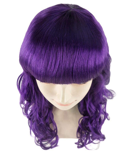 Wigs2you ハロウィン パーティー プレミアム H-824 バットマン 女性ジョーカー ウィッグ ダークパープル色