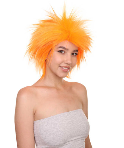 Wigs2you ハロウィンパーティープレミアムレディース H-1682 着け心地が良い とても快適 ファンキーパンク オレンジウィッグ