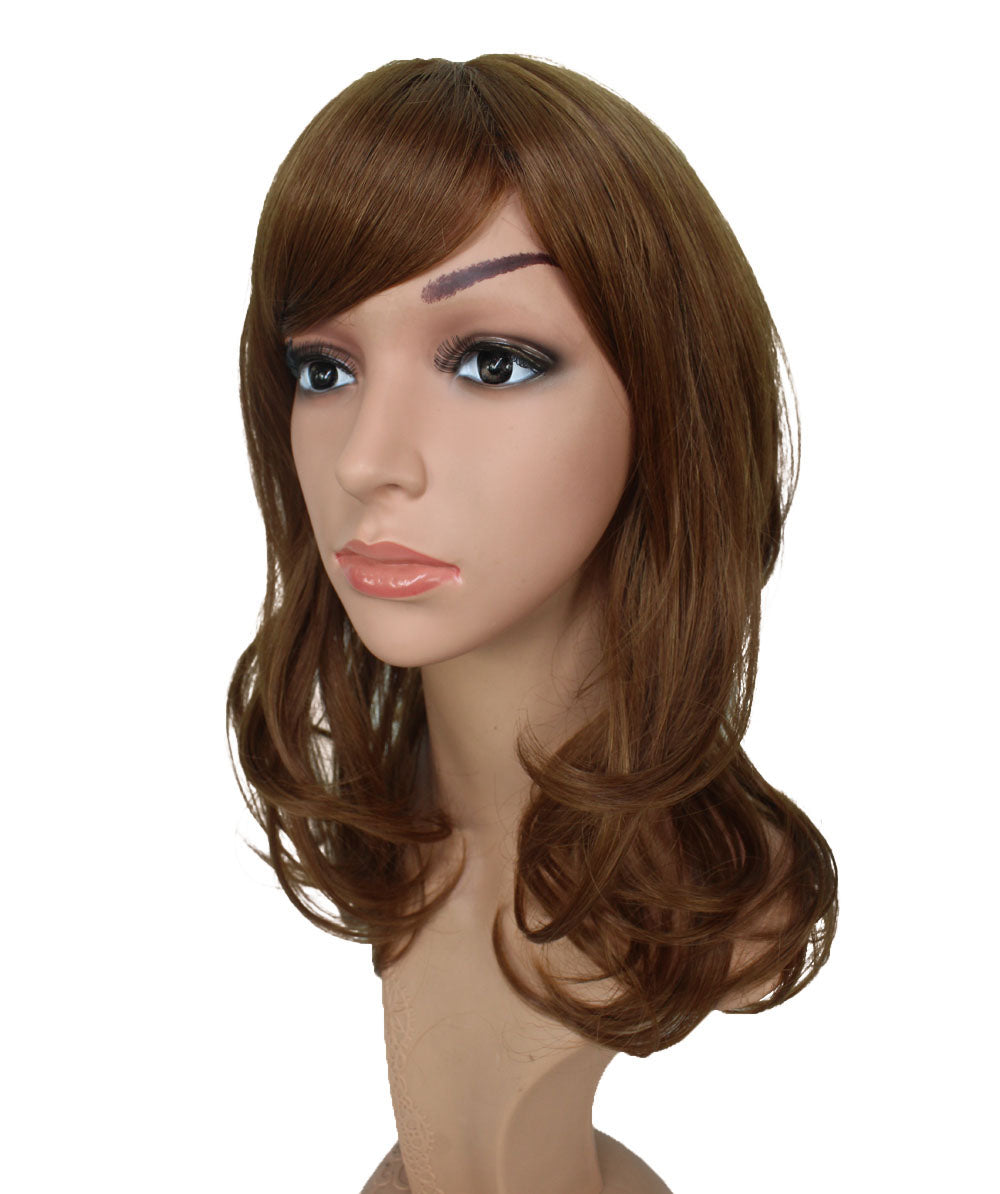 エアリーカールが可愛い！ふわふわヘアで柔らかな女の子に  耐熱です ウィッグネット付き W-537