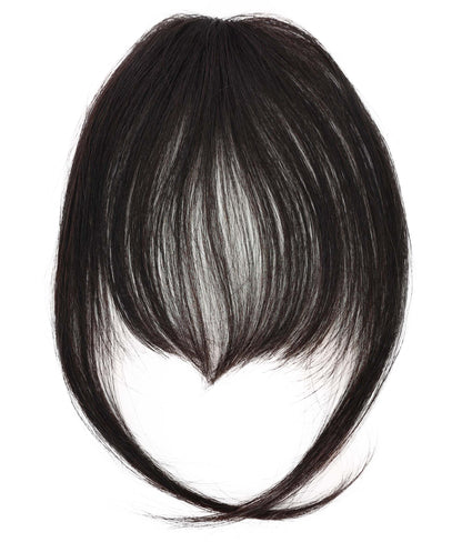Wigs2you W-8477 女性用100％人毛前髪ウィッグ – ナチュラルフリンジヘアピース 8インチ – 軽量クリップイン部分ウィッグ