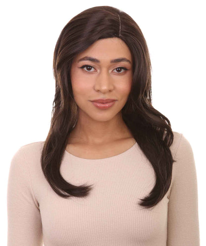 Wigs2you ハロウィンパーティープレミアム H-959 3レイヤーのパーティーガールウィッグ ダークブラウン色