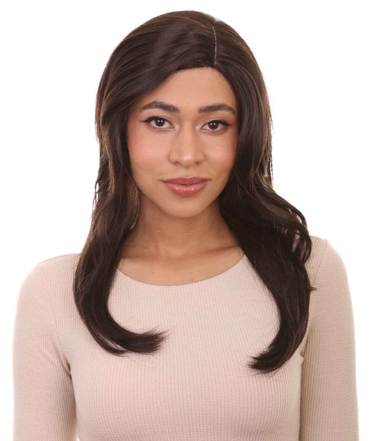 Wigs2you ハロウィンパーティープレミアム H-959 3レイヤーのパーティーガールウィッグ ダークブラウン色