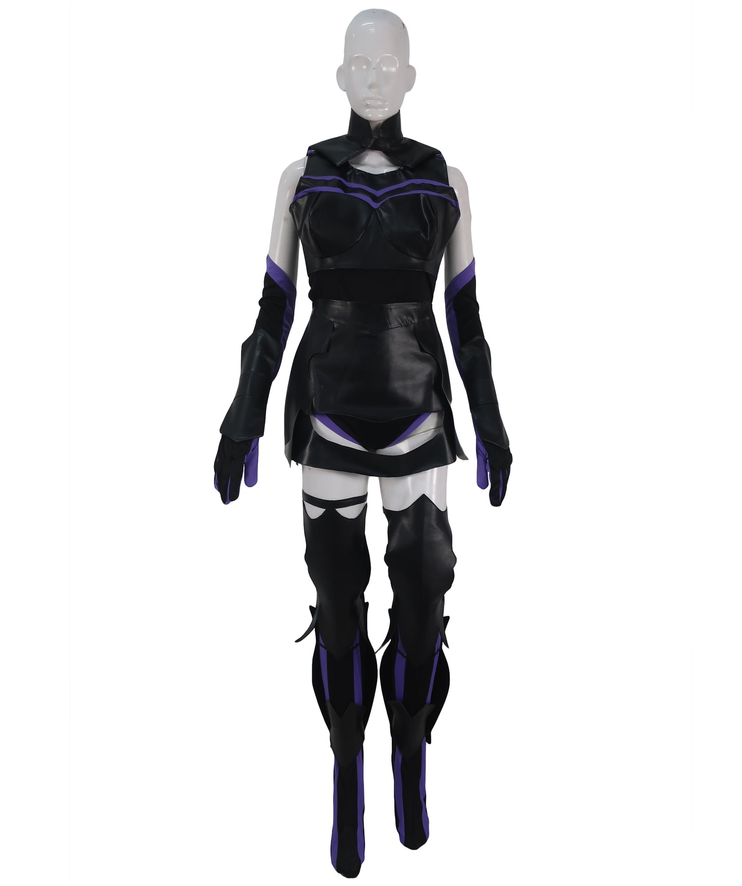 大人の女性用 JCA-035 JPアニメキャラクター パープル ブラック コスプレ衣装