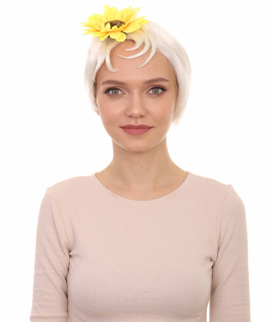 ハロウィンパーティ プレミアム レディース H-4560 エリカ ホワイトショートウィッグ ヘアクリップセット ホテルトランシルバニア