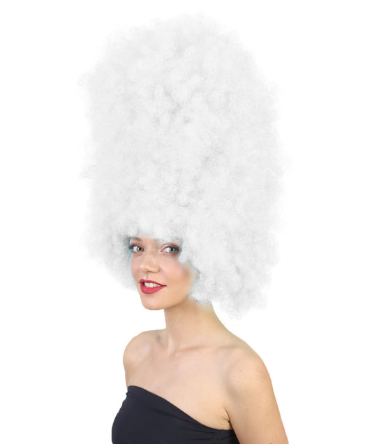 Wigs2you ハロウィンパーティ プレミアムレディース H-2012 着用しやすい 超巨大 ホワイト アフロウィッグ スタイルを大きくする