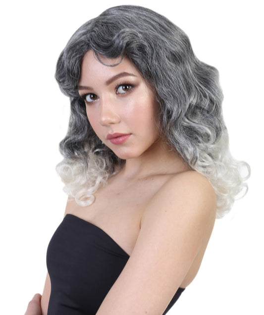 女性用ベラウィッグコレクション | ロングカーリーグラマーパーティーイベントコスプレハロウィンウィッグ| プレミアム通気性キャップレスキャップ H-420