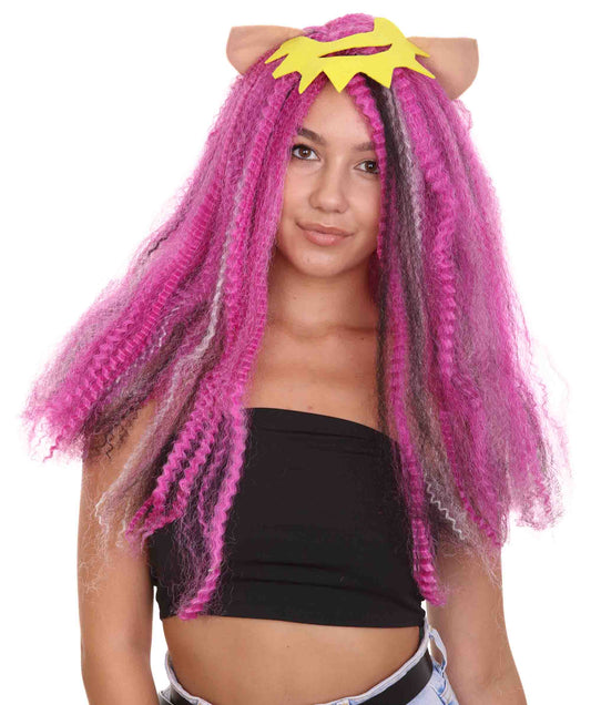 Wigs2youハロウィンパーティープレミアムレディースH-1869 着けやすい 非常に快適 新しいモンスターハイエレクトリファイドClawdeenコスプレウィッグ