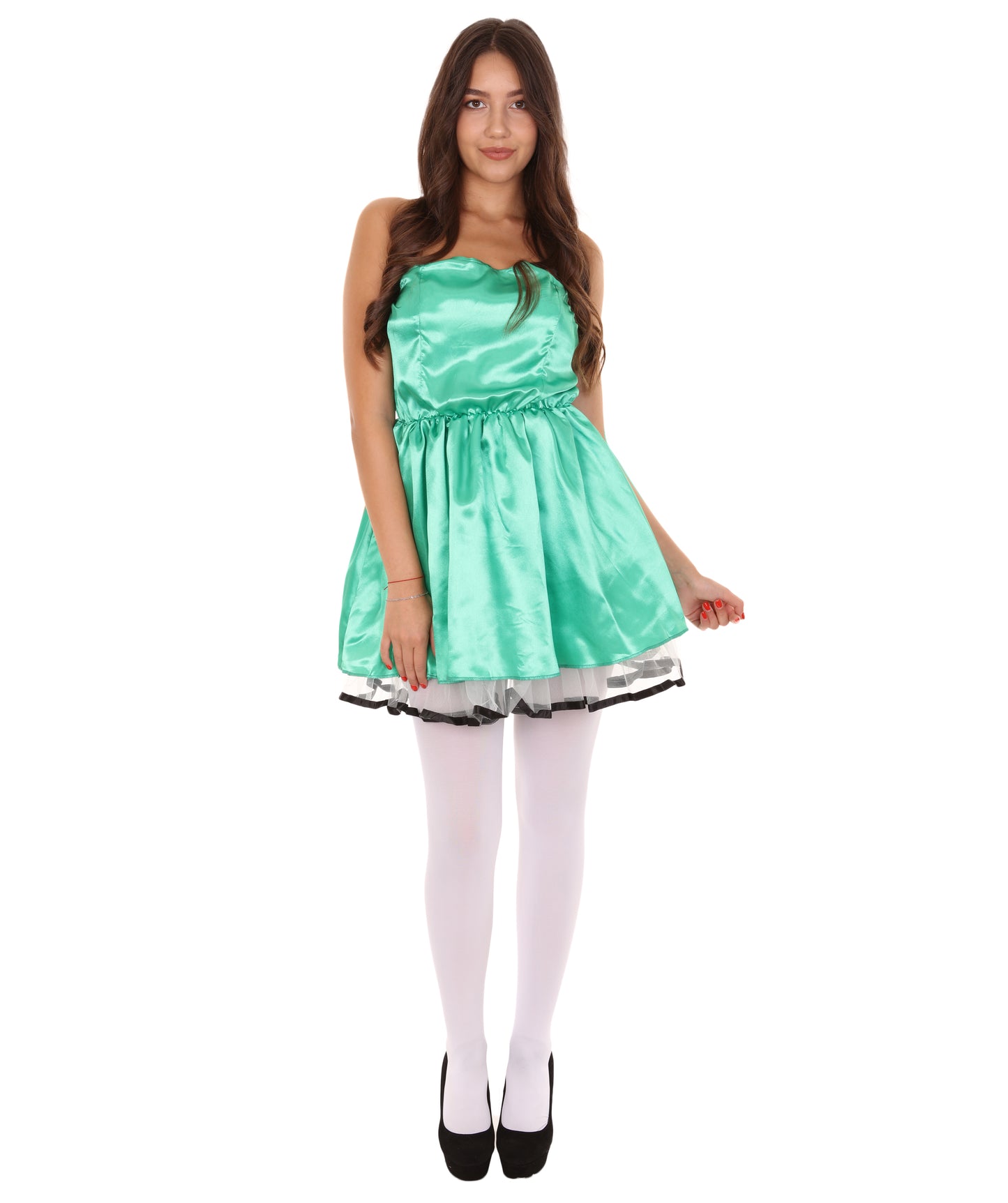 女性用 JCO-342_7 50s プロムドレス コスプレ グリーン コスチューム