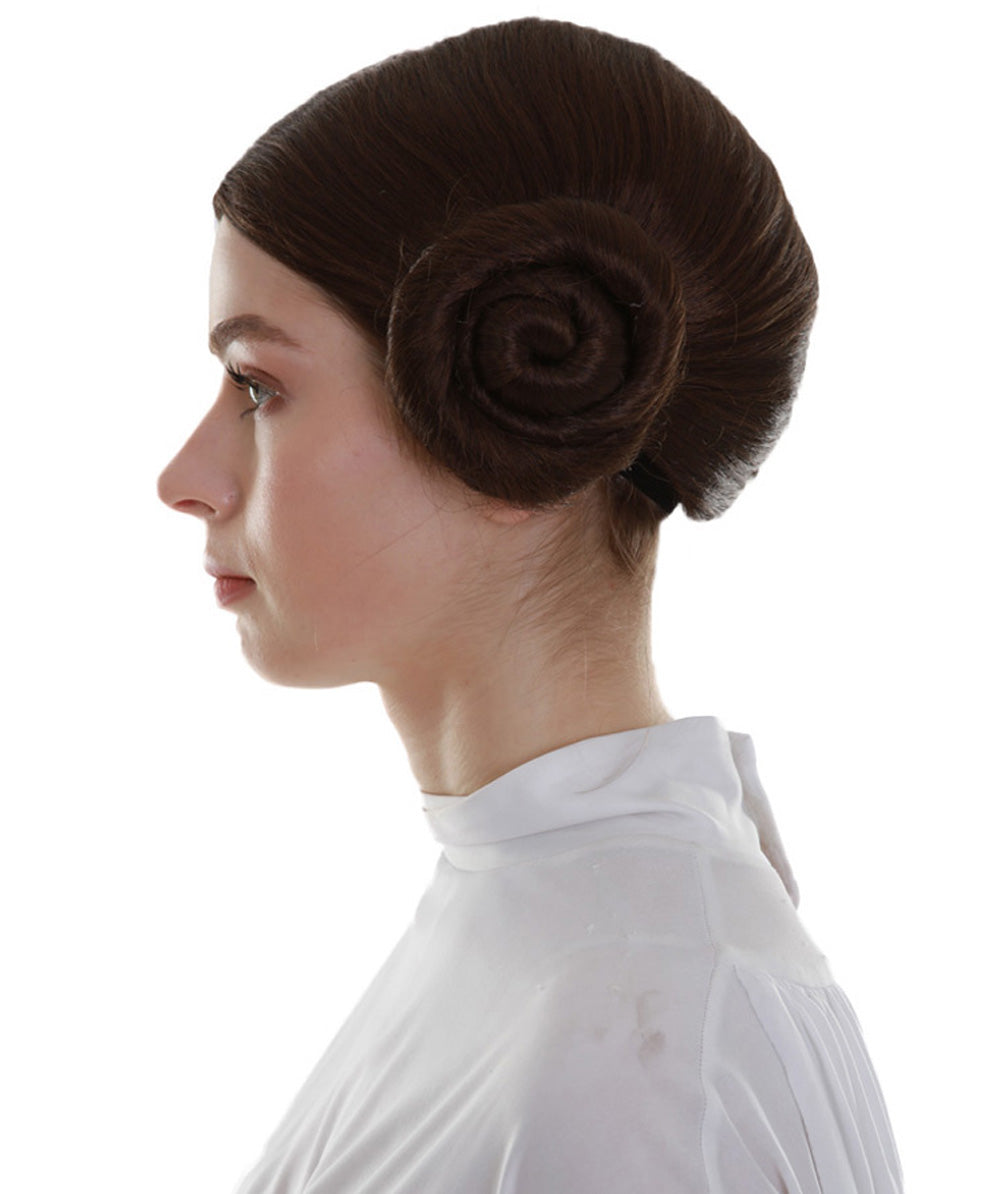 ハロウィンパーティープレミアム H-5283 女性用 ブラウン トレンディ スペースバンズウィッグ ブラウン