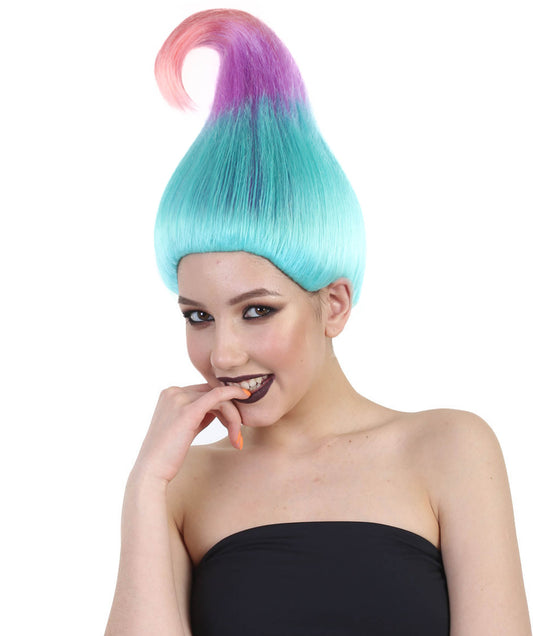 Wigs2you ハロウィンパーティープレミアムレディース H-597 トロールウィッグ トリカラー