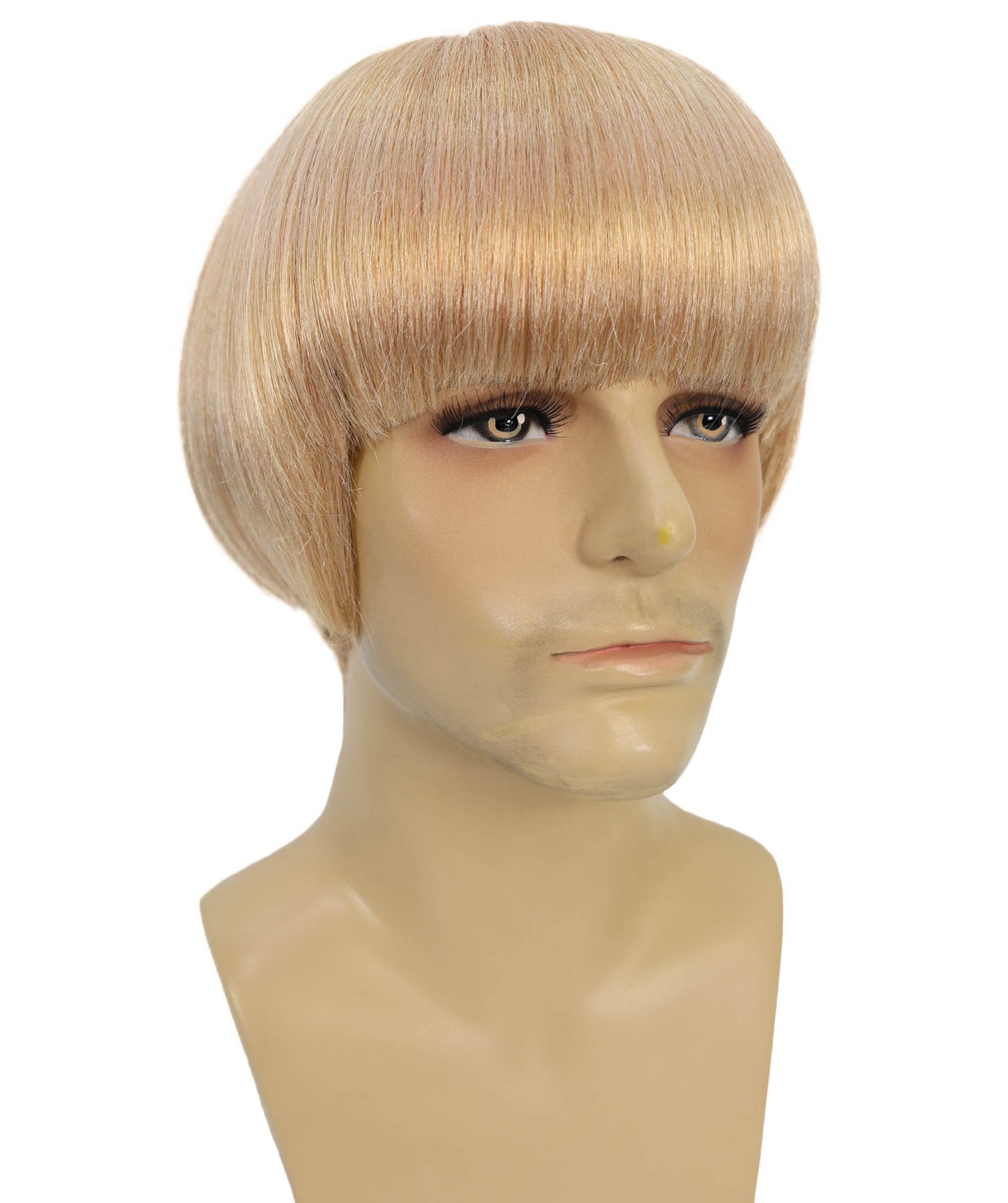 Wigs2you H-6936 大人用メンズ イヤークエイク風ブロンドボブウィッグ サングラス付き | コスプレやコスチュームイベントにぴったりの大胆なレトロルック