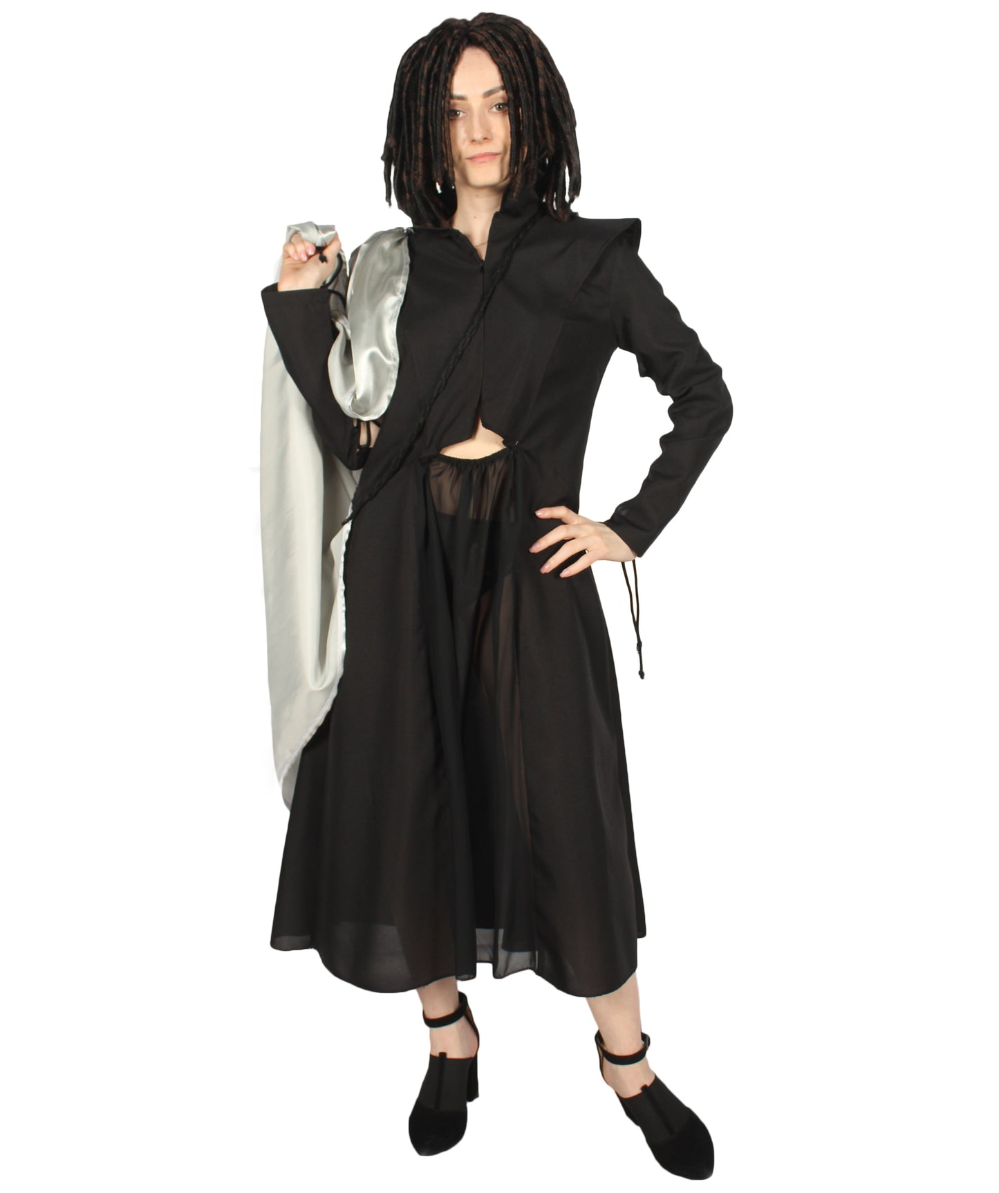 女性 JCP-158 のドラゴンクイーンコスチューム ブラック コスプレコスチューム