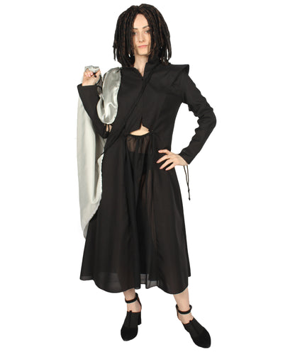 女性 JCP-158 のドラゴンクイーンコスチューム ブラック コスプレコスチューム