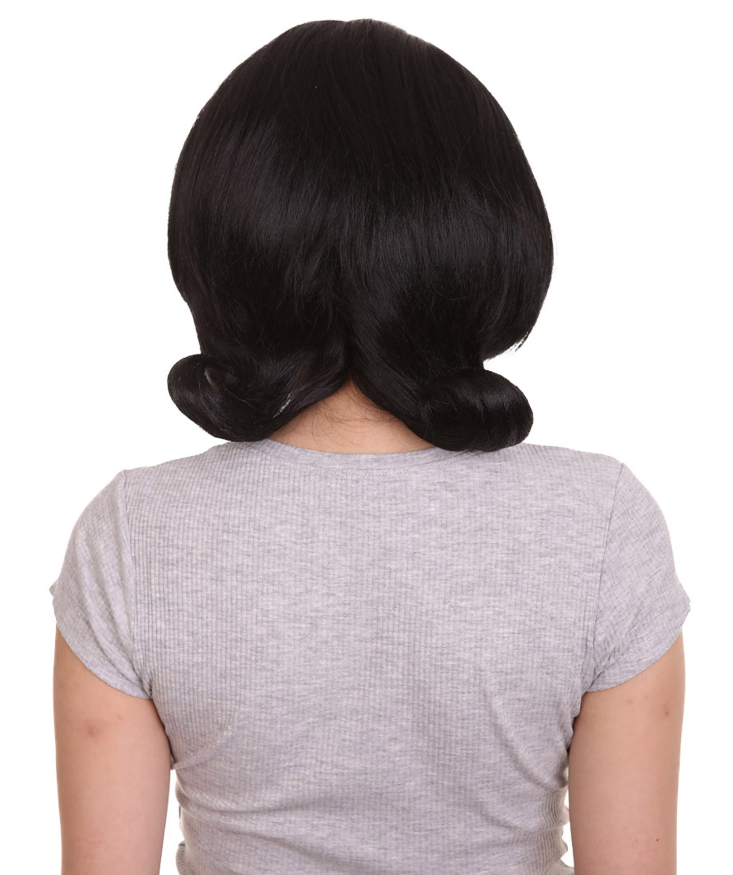 ボブズバーガー リンダ ブラックウィッグ H-4558 TV/映画ウィッグ プレミアム通気性キャップレスキャップ