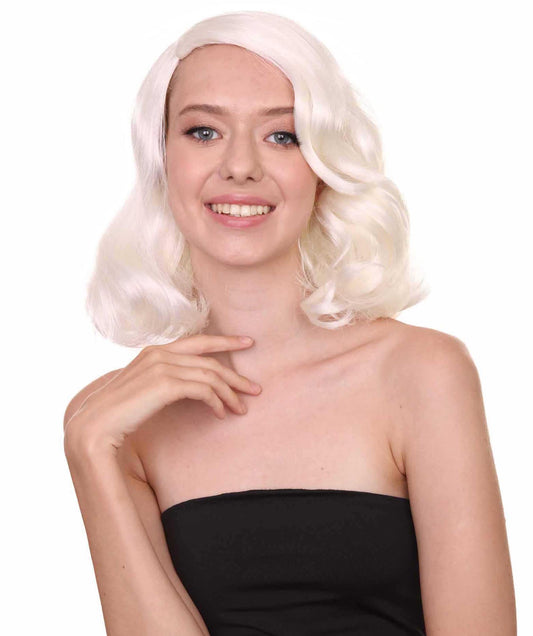 Wigs2you ハロウィン パーティー プレミアム 簡単に着用できる H-1139 とても快適なグレー カーリー レディ ウィッグ