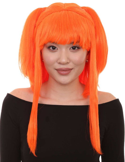 Wigs2you ハロウィンパーティープレミアム レディース H-774 バナナエンジェルウィッグ ネオンオレンジカラー