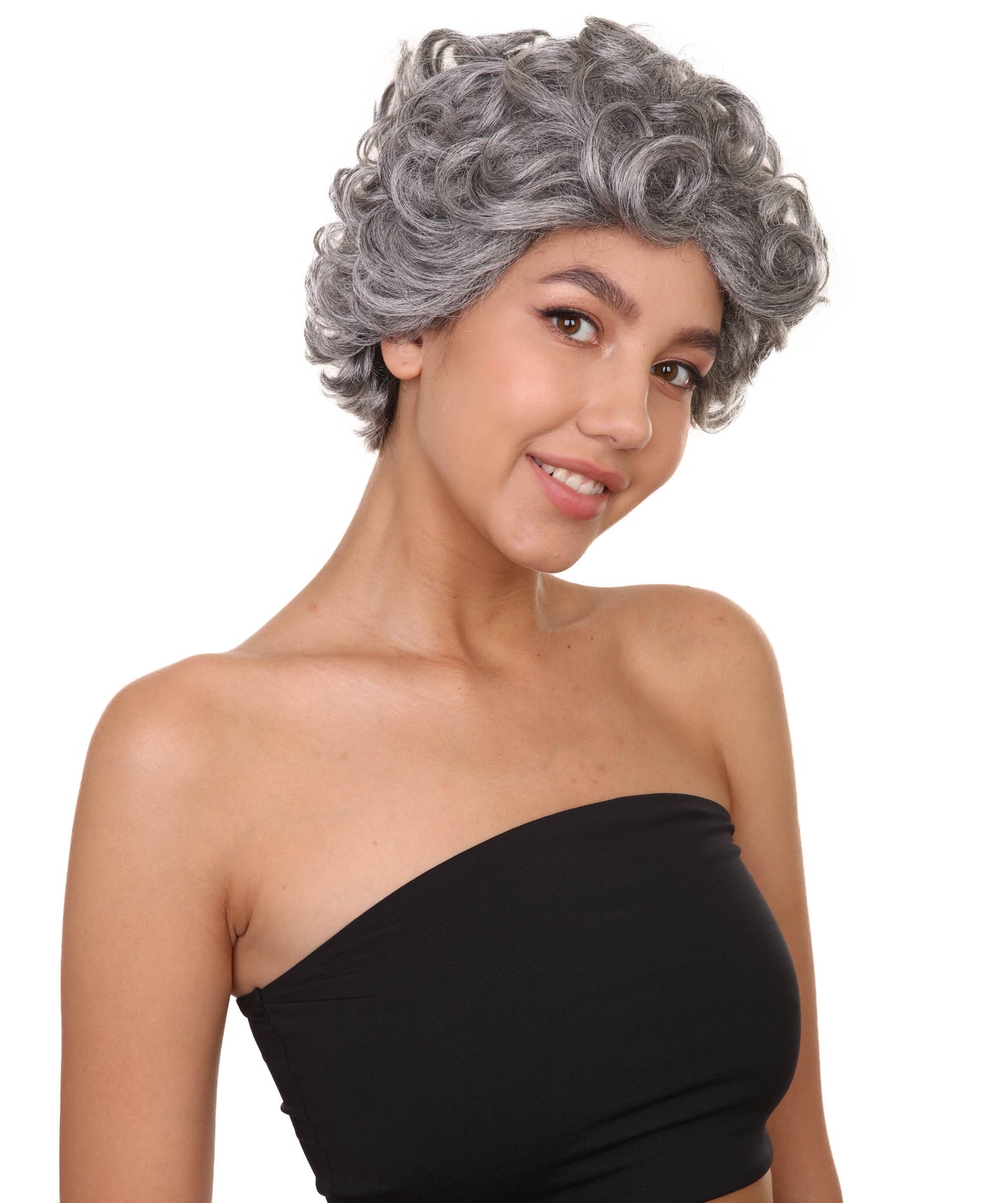 Wigs2you ハロウィンパーティー プレミアム レディース H-674 おばあちゃんウィッグ グレー色