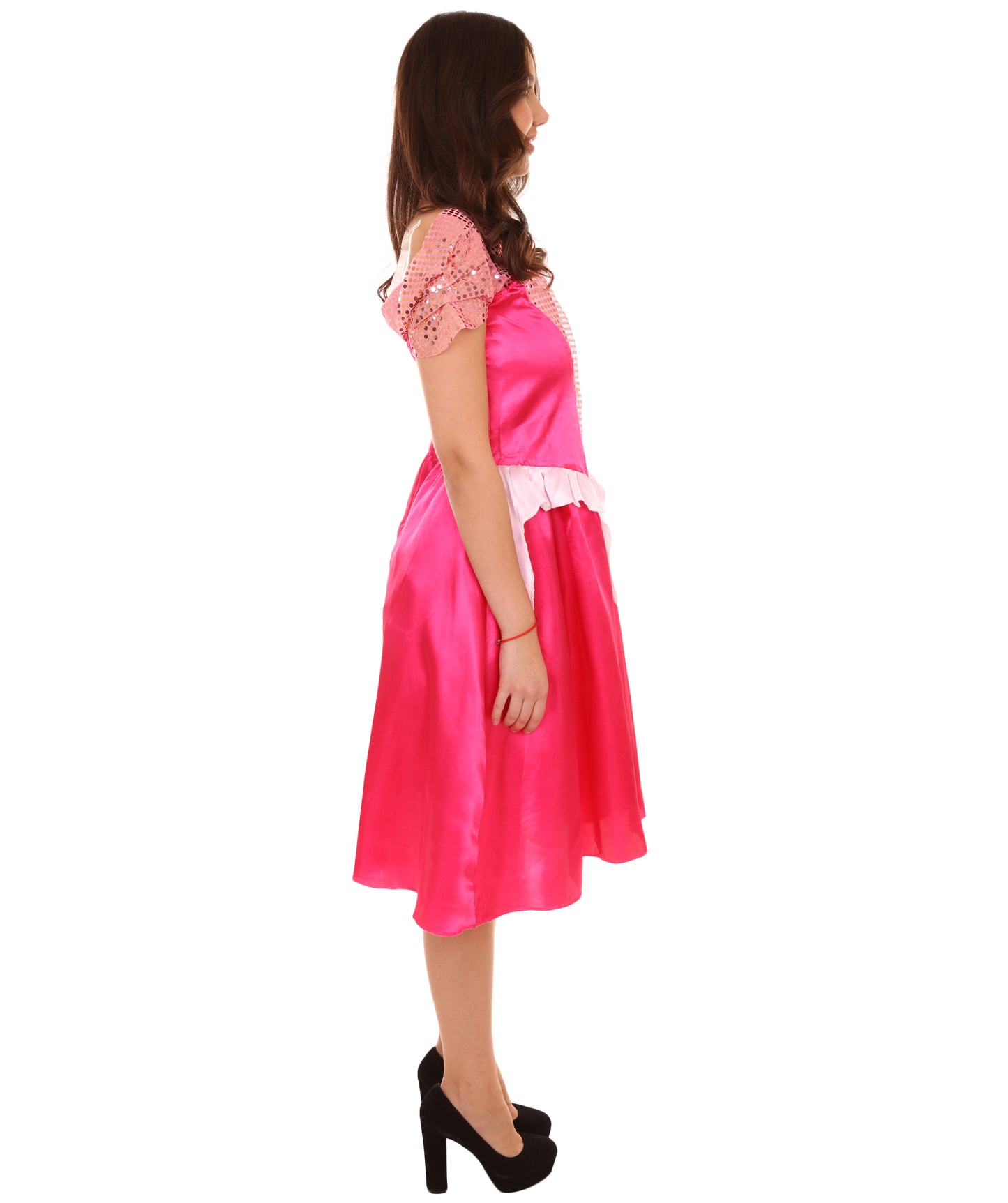 女性 JCP-166 のプリンセスドレスコスチューム ピンク コスプレコスチューム