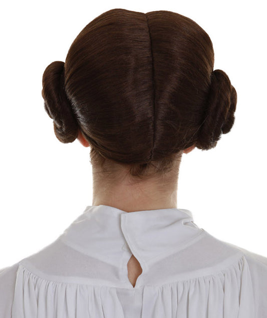 ハロウィンパーティープレミアム H-5283 女性用 ブラウン トレンディ スペースバンズウィッグ ブラウン