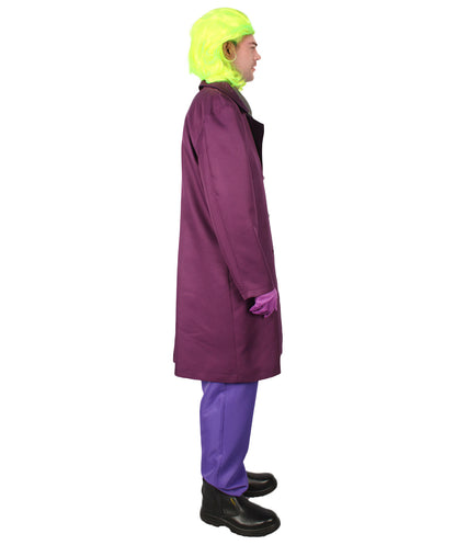 男性 JCP-132 のデラックスクラウンシアトリカルスーツコスチューム マルチカラーハロウィンコスチューム