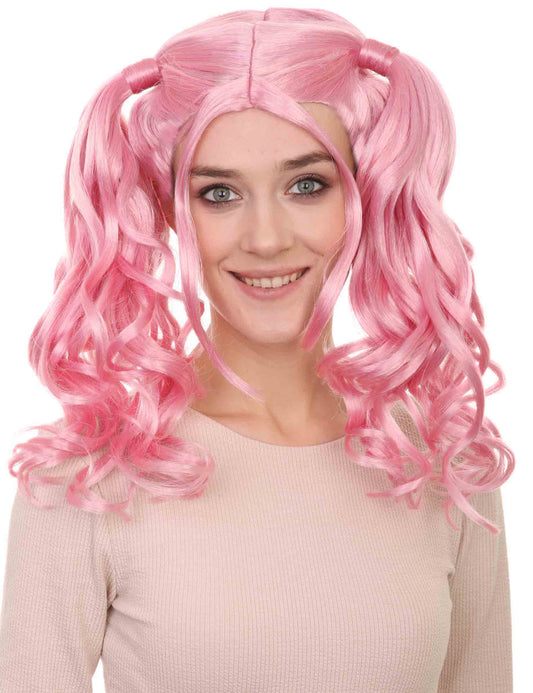 Wigs2you ハロウィンパーティー プレミアム レディース H-753 ドリー ピグテール ウィッグ LT ピンク色