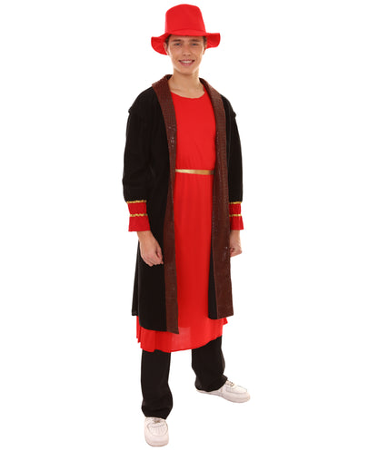 男性 JCP-048 の画家アーティスト衣装 レッドコスプレ衣装