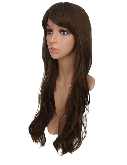 耐熱商品 ロングウィッグ ナチュラルウェーブで女の子らしいスタイルに 74cmで超ロング！ ウィッグネット付き W-519