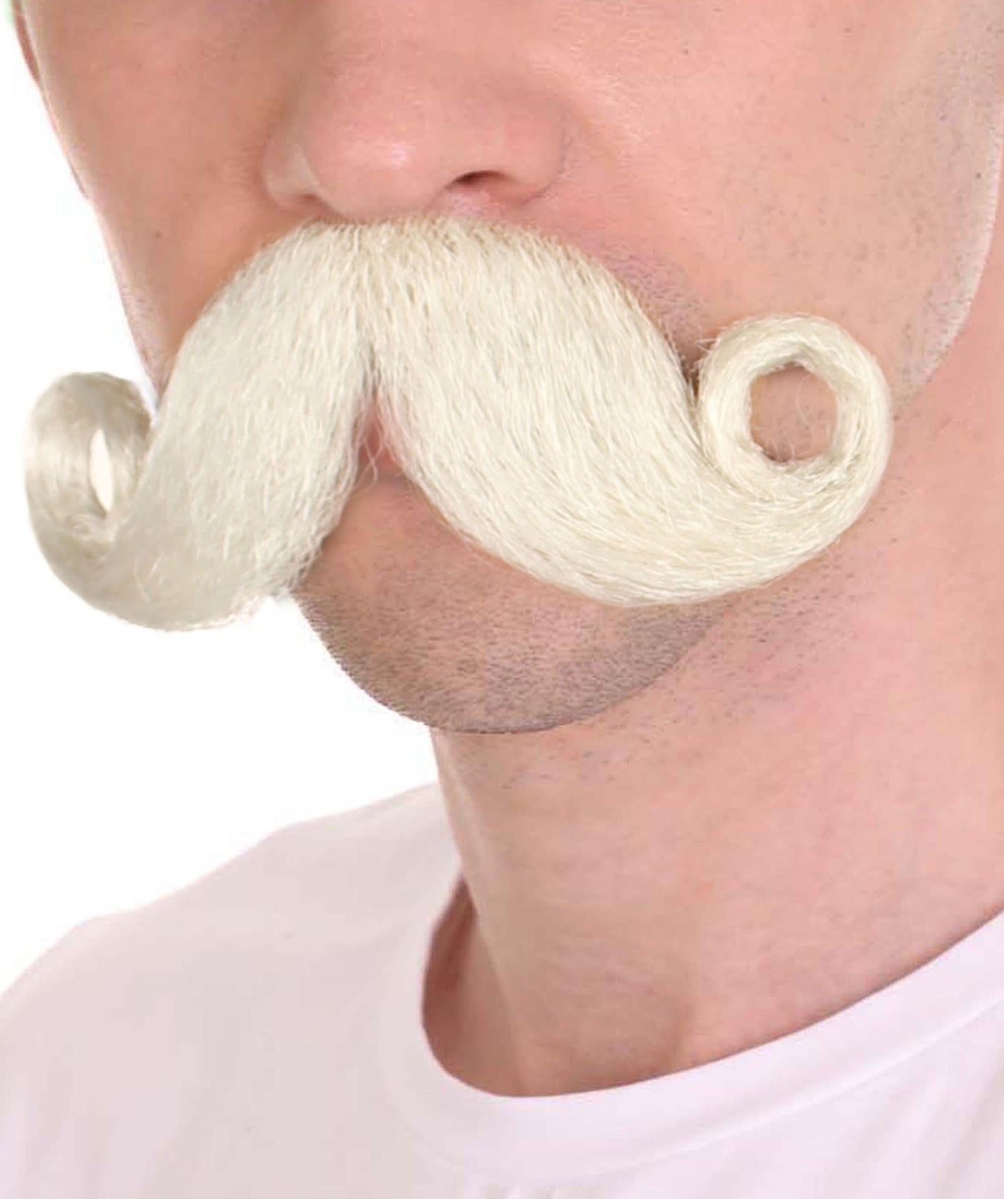 Wigs2you MU-029 最もスタイリッシュな口ひげセット | ライトグレーのコスプレ用ひげ